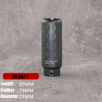 Airsoft Trubice Gél Blaster Barel Rozšírenie Plameň Klobúk Oheň-dýchať Ošípaných na 19 mm Univerzálny Ústie Paintball Príslušenstvo