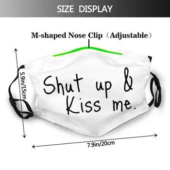 Vymazať Kiss Me Úst Tvár Masku hubu Kiss Me Pleťová Maska Cool pre Dospelých Polyester s 2 Filtre, Masky