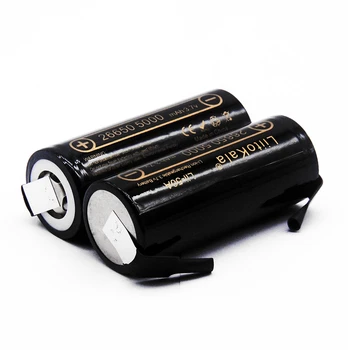 LiitoKala lii-50A-N 26650 5000mah lítiová batéria 3,7 V 5000mAh dobíjacie batérie vhodné pre flashligh+DIY Nikel