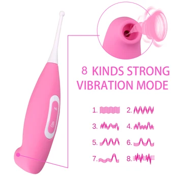 OLO 2 v 1 G-Spot Vibrátor Sexuálne Hračky pre Ženy Stimulátor Klitorisu Bradavky Sania 8 Rýchlosti Jazyk Upozorňuje Klitoris Bulík Vibrátor