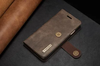 Značka Originálne Luxusné Kožené puzdro Flip pre Samsung Galaxy s rezacím zariadením S10 5G A10 A20 A30 A40 A50 A70 Odnímateľný Zadný Kryt Retro Peňaženky