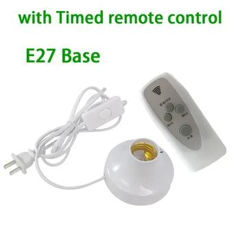 Bezdrôtové Diaľkové Ovládanie objímky E26 E27 Pätica EÚ USPlug Žiarovka LED Nočné Svetlo s časovač, diaľkové ovládanie pre uv led Sterilizujeme