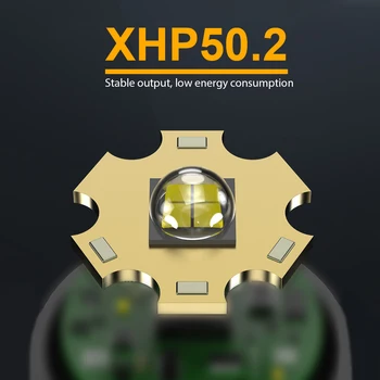 Lov XHP50.2 Vysoko výkonné taktické led baterky usb nabíjateľné baterky nepremokavé 18650 batérie flash svetlo zameranie XHP50