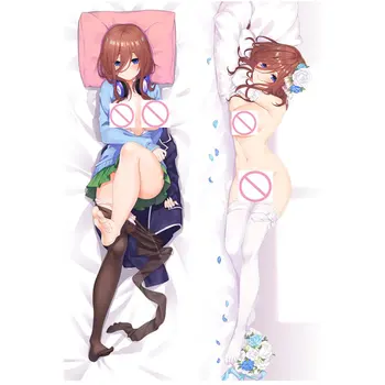 Japonské Anime Esenciálnej Quintuplets objímanie Telo vankúš na dve strany Vytlačené Sexy dievča Vankúš prípade Manga Otaku
