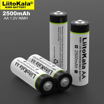 8pcs Liitokala 1.2 V, AA 2500mAh Ni-MH Dobíjacie batérie aa pre Teploty zbraň diaľkové ovládanie myši hračka na batérie