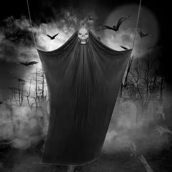 150*330 cm Halloween Visí Kostra Lietanie Ghost Dekorácie Pre Vonkajšie Vnútorné Strany Bar Strašidelné Rekvizity Halloween Dekorácie