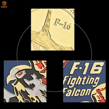 5 ks/Veľa NÁS Vojenské Stíhačky F-16 Fighting Falcon US Air Force Pozlátené/Strieborná Air Force Výzvou Pamätné Mince