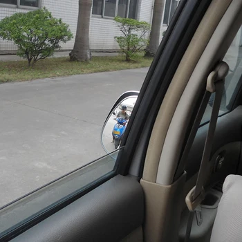 1pair Auto Zadné Sedadlo Spätné Zrkadlo Auto Zadnom Blind Spot Zrkadlo vystúpte Pozorované Zrkadlo B-stĺpik Pomocné Široký Uhol Zrkadlo