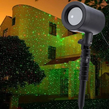Vonkajšie Vianočné Laserový Projektor Sky Star Fáze Pozornosti Sprchy Krajiny Záhrade Trávnik Svetlo, DJ, Disco Svetlá RG Dekorácie