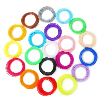 5m x 20 farbu alebo 10 farba/set 3D Pero Vlákna ABS/PLA/PCL 1.75 mm Plast Gumové Tlač Materiálu Pre 3D Tlačiarne Pero Vlákna