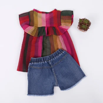 Šaty 2021 Letné Deti Oblečenie Top+Krátky Oblek Dieťa Dievča Oblečenie Dievčatá Oblečenie