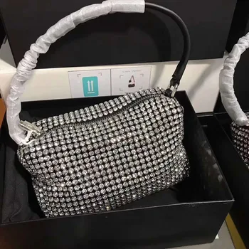 Luxusné Značky Dizajnér Ženy Tašky Drahokamu Taška Biling Blikajúce Diamond Full Mini Tašky Žena V Podpazuší Taška Peňaženky A2