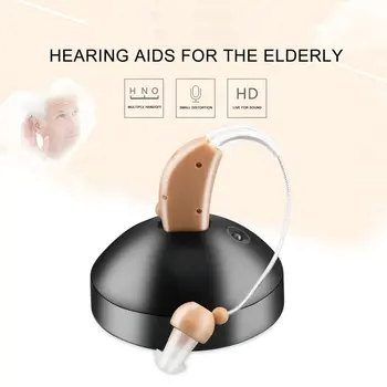 Prenosný Mini Načúvacie prístroje Nabíjateľná Zvuku Hlasu Zosilňovač Za Ucho Pre Starších ľudí, Sluchu, Hluchota Pomoci EÚ/Plug NÁS