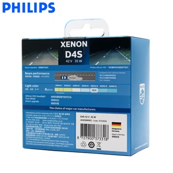 D4S Philips 42402WX 35W Ultinon HID 6000K Cool Blue Xenon White Light Auto Upgrade predné svetlo Lampy Flash Rýchly Štart, Pár
