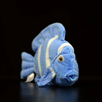 20 cm Roztomilý Tropické Ryby Atlantic Blue Visí Bábika Simulácia Reálneho Života Mäkké Spurfish Mora Zvierat Plnené Plyšové Hračky Pre Deti Darček
