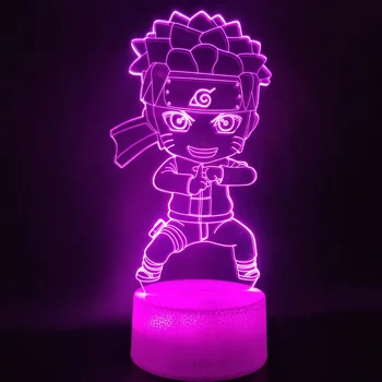 3D Lampa Batérie Powered mladých Naruto naruto najlepší darček pre deti krásne dekorácie pre office led nočné svetlo lampy, akryl
