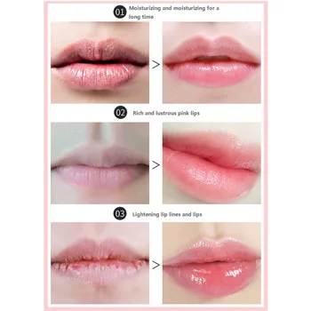 Cherry Moisturizing Lip Maska Hydratačná Exfoliačný Hladké, Jemné Linky Oživiť Anti-sušenie Lip Cream