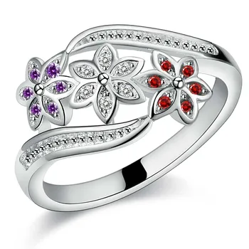 Nové Módne Krúžok 925 Sterling Silver Ring Srdce-K-Srdcu Zirkón Crystal Kráľovná Krúžok Pre Ženy, Svadobné Svadobné Šperky Darček
