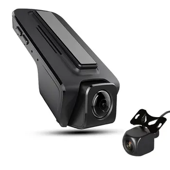 SAMEUO U100 Dash cam Predné a zadné ADAS 720P 1080P USB Car DVR Kamera Android, Video rekordér pre nočné videnie pre vodičov