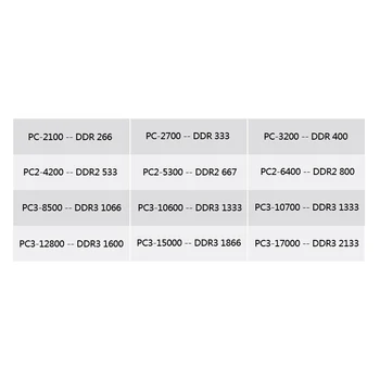 Xiede DDR 1 2 3 DDR1 DDR2, DDR3 / PC1 PC2 PC3 512MB 1GB 2GB 4GB 8GB 16GB Ploche Počítača PC Pamäte RAM 1600MHz 800MHz 400MHz