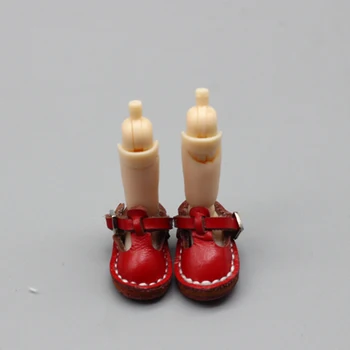 2.3 cm mini topánky pre obitsu OB11 BJD 11 CM bábiku Roztomilý športové topánky loptu spoločné bábika Ručne vyrábané kožené topánky
