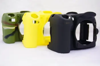 Mäkké Silikónové Gumy Fotoaparát Ochranný Kryt Tela taška pre Nikon D7000 brašna