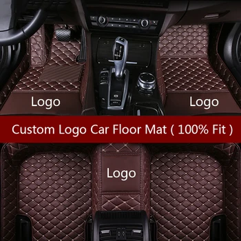 Flash mat Logo auta podlahové rohože pre Hyundai solaris ix35 30 25 Elantra MISTRA GrandSantafe prízvuk auto styling Vlastné nohy mat
