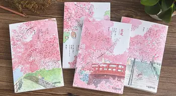 Sakura Série Sketchbook A5 Prázdne Kvet Sketch Book Mäkké Pokrytie 120 Listov