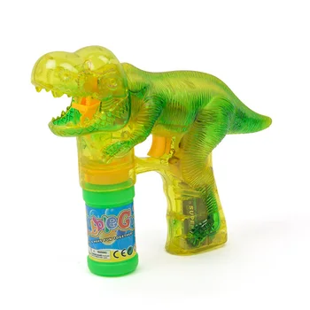 Dinosaurov Bubliny Zbraň Elektrické Hračky Pre Chirdren 2 Náplň S LED svetielkami & Hudba