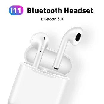 I11 TWS Bluetooth 5.0 Bezdrôtové Bluetooth Slúchadlá Slúchadiel Mini Slúchadlá HS Ucho pre IPhone Samsung Xiao Huawei Telefón PK i7 i9