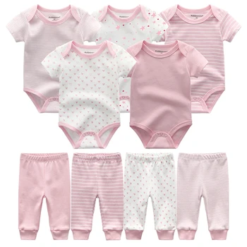 Baby boy oblečenie novorodenca remienky+dieťa dlhé nohavice bavlna 9Pcs/nastaví bavlna krátky rukáv dieťa dievča oblečenie roupas de bebes