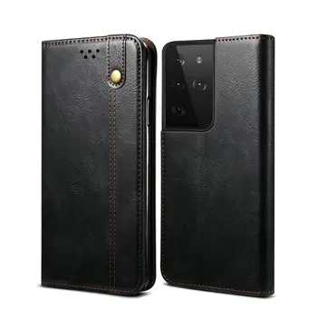 Kožené Textúra Magnetické Book obal pre Samsung S21 5G Luxusné Prípade 360 Ochranu pre Samsung Galaxy S21 Ultra Prípade S 21 Plus Coque