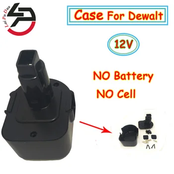 LPD 12V NI-MH, NI-CD pre Dewalt Nabíjateľné Batérie prípade Plastových Shell( Box Č Bunky vo Vnútri)DE9074/DC9071/ DE9037/DE9071
