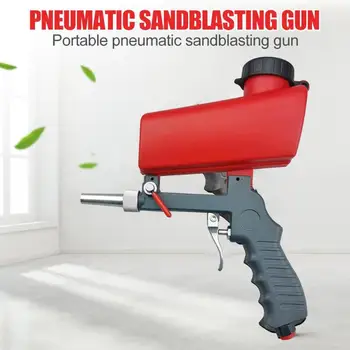 Prenosné Gravitácie Sandblasting Zbraň Hliníka Pneumatický Sandblaster Striekacia Pištoľ Na Odstraňovanie Piesku Tryskanie Výkon Stroj