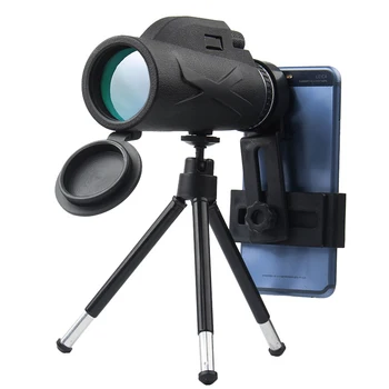 80X100 Monokulárne Zoom Prenosné Hranolov BAK4 Optický Ďalekohľad s Telefónom Klip s Statív Pre Lov Camping Rozpoznaniu
