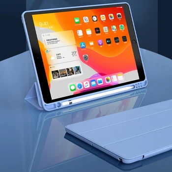 Prípade, že do roku 2020 iPad Pro 11 10.5 Vzduchu 3 Smart Cover 2019 iPad 10.2 7. 2018 2017 9.7 Mini 4 5 s Ceruzkou Držiteľ 5. 6. Generácie
