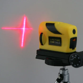 Laser Úrovni Samonivelačný 2 Linky 1 Bod Horizontálne A Vertikálne Červená Opatrenie