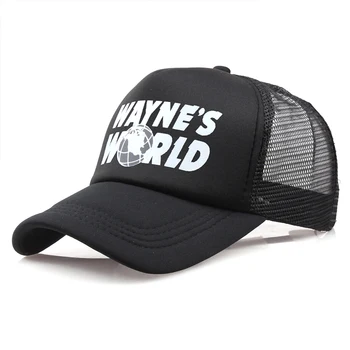 Wayne ' s World Oka Klobúk Značku, Bavlna šiltovku Snapback mužov a žien Hip Hop móda vonkajšie bežné Trucker čiapky