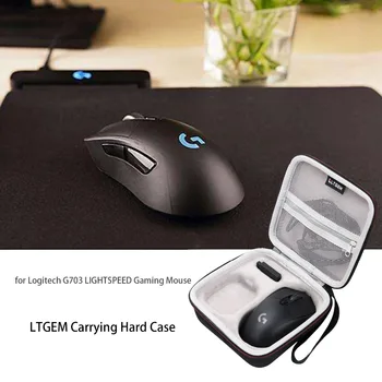 LTGEM EVA Prípade Pevného pre Logitech G703 Lightspeed Gaming Mouse - Cestovné Ochranné Účtovná Skladovanie Taška