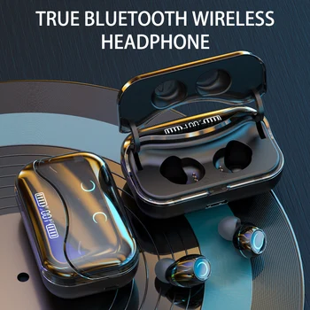 TWS G08 Bezdrôtová 5.1 Headset Touch Ovládania Slúchadlá IPX7 Nepremokavé In-Ear Earplug s LED Displejom Plnenie Box