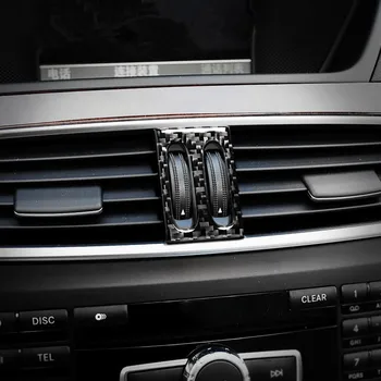 Auto Uhlíkových Vlákien Klimatizácia Zásuvky Gombík Obtlačky Dekorácie Pre Mercedes Benz C Trieda W204 2011-13 Interiérom Nálepky
