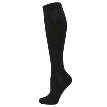Mäkké Farbou Vysokej Kompresné Ponožky Nylonové Pančuchy Anti-Únava podkolienky Teľa oporu pre Mužov, Ženy, Bežecké Cvičenie