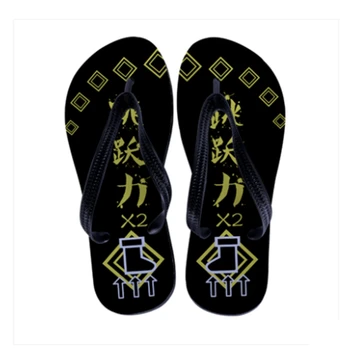 Anime JK Tovar Hra Fanúšik Vtip Fantasy Čínske Slovo Topánky Bežné Umenie Flip Flops Plážové Sandále Dovolenku Papuče Ženy Muži