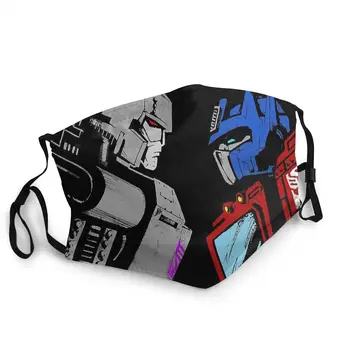 Transformátory Sci-Fi Akčný Film Umývateľný Maska Optimus Prime Megatron Plné Farby Opakovane Tvár Masque Anti Haze Maska