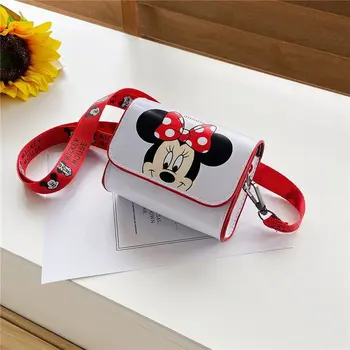 Disney Mickey mouse Dievčatá messenger taška nový módny malý vak deti taška cez rameno chlapec a dievča Minnie mince taška