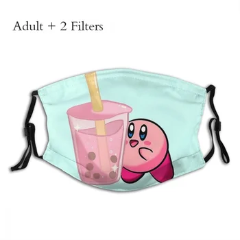 Kirby A Jahoda Bubble Tea Masque Ochrany Kirby Akčná plošinovka Hra Adulte Masky S Filtrami