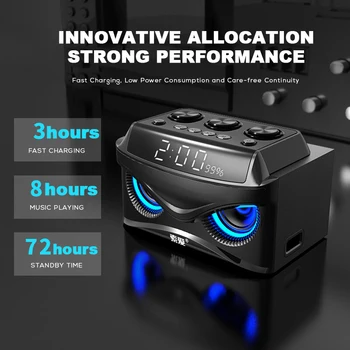 SOAIY Prenosný Bluetooth Reproduktor 25W Soundbar HiFi Stereo Zvuk 2000mAh LED Displej Bezdrôtových Reproduktorov Subwoofer Hudobné Centrum