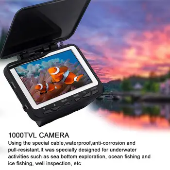 WF06 4.3 Palcový 15m 1000TVL Podvodné Ryby Finder Rybárske Fotoaparát 8pcs Infračervené LED Fishfinder Ice Ryby Fotoaparát kit doprava zadarmo