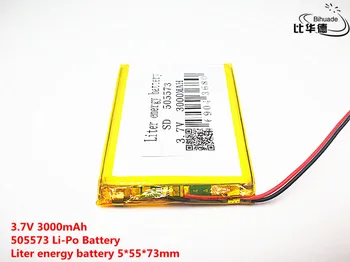 10pcs Liter energie batérie Dobré Qulity 3,7 V,3000mAH,505573 Polymer lithium ion / Li-ion batéria pre HRAČKA,POWER BANKY,GPS,mp3,mp4