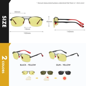 2021 Photochromic Polarizované Slnečné Okuliare Mužov Jazdy Okuliare Deň Nočné Videnie Ženy Bezpečnosť Vodiča Okuliare Oculos De Sol Masculino